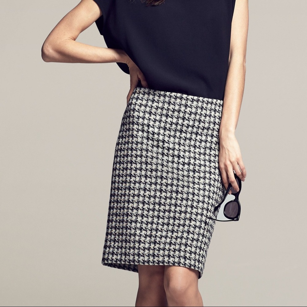 Mm LaFleur Noho skirt Modern Houndstooth 4